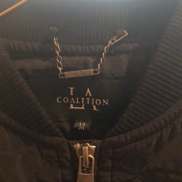 Coalition LA Black Bomber Jacket - Picture 3 of 3